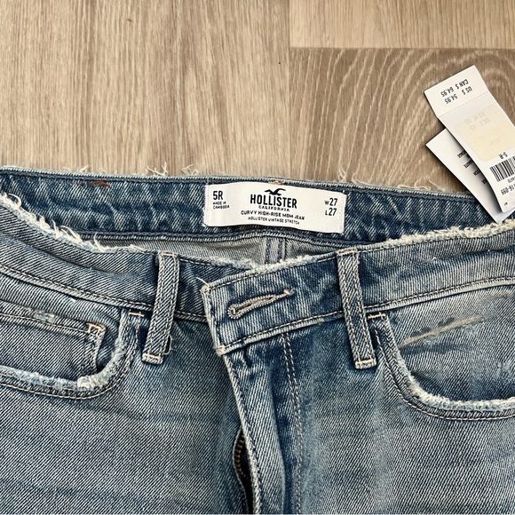 Hollister Blue Distressed Women Jeans - Picture 3 of 6